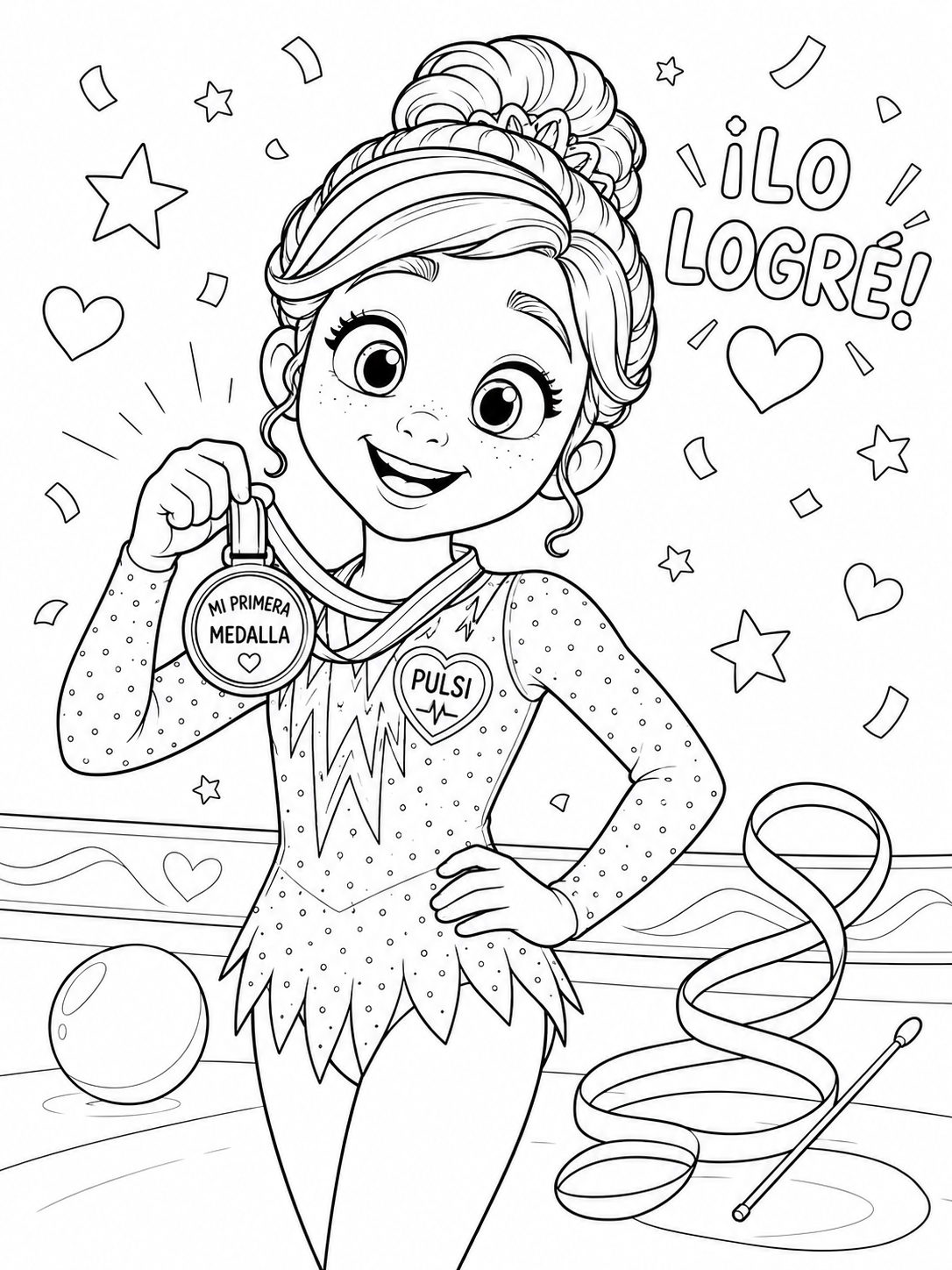 Dibujo imprimible de Pulsi para colorear