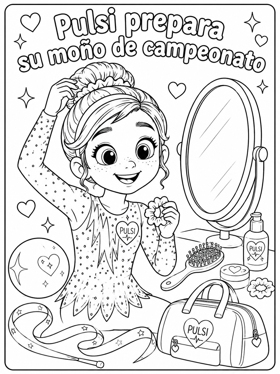 Dibujo imprimible de Pulsi para colorear