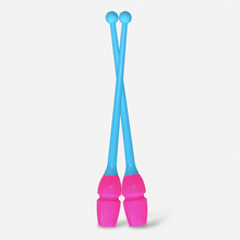 Clavas Pastorelli Junior 36 cm Celeste Rosa para gimnasia rítmica