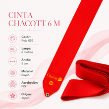 Cinta Chacott Lisa 6 m FIG – Rojo 052