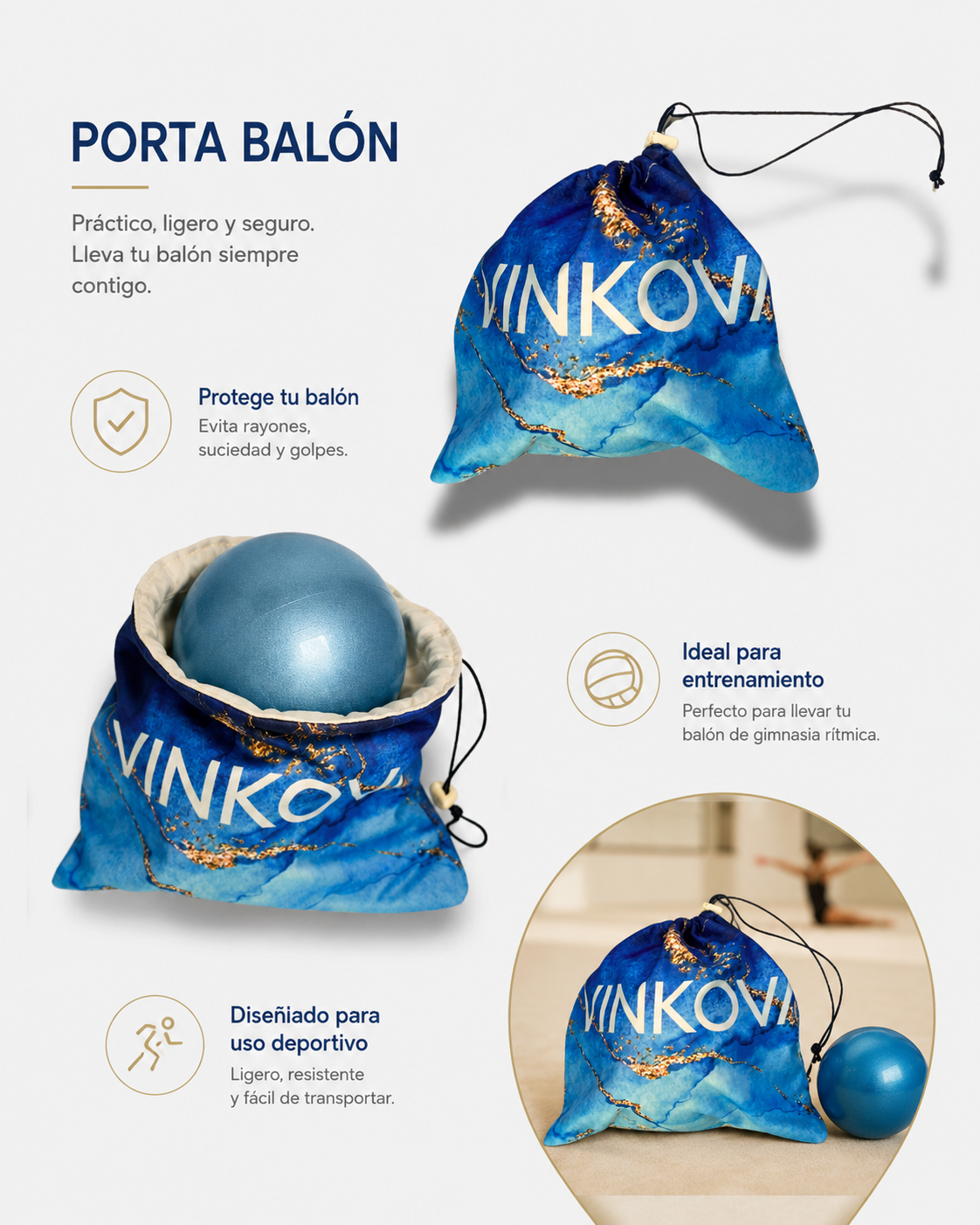 Funda de Balón VINKOVA Elba para Gimnasia Rítmica