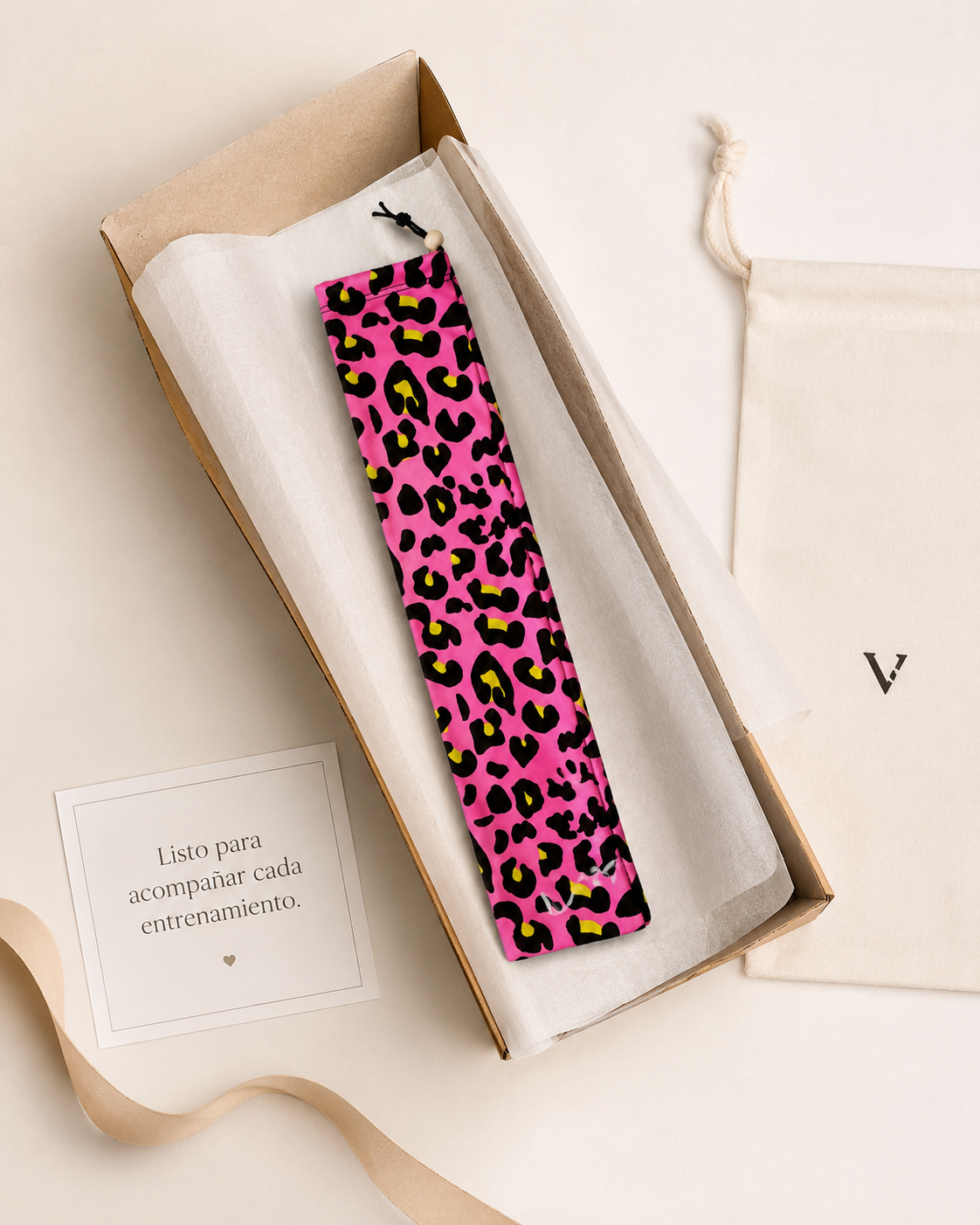 Funda de Clavas VINKOVA Pink Cheetah para Gimnasia Rítmica
