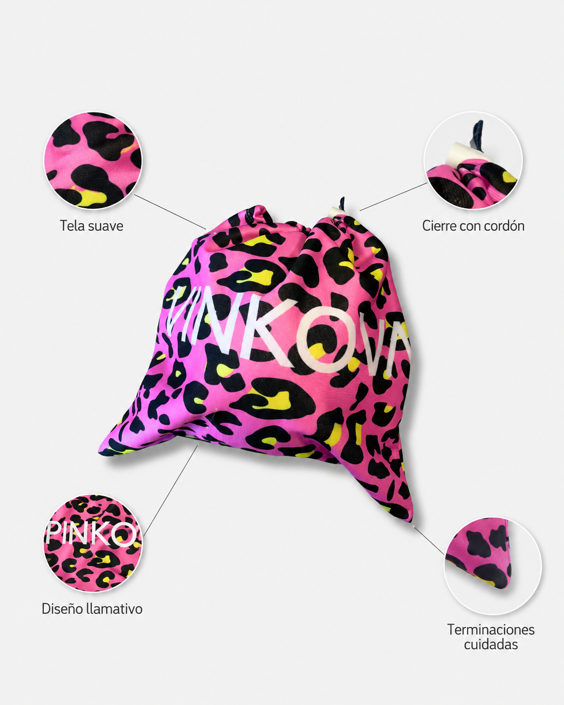 Funda de Balón VINKOVA Pink Cheetah para Gimnasia Rítmica