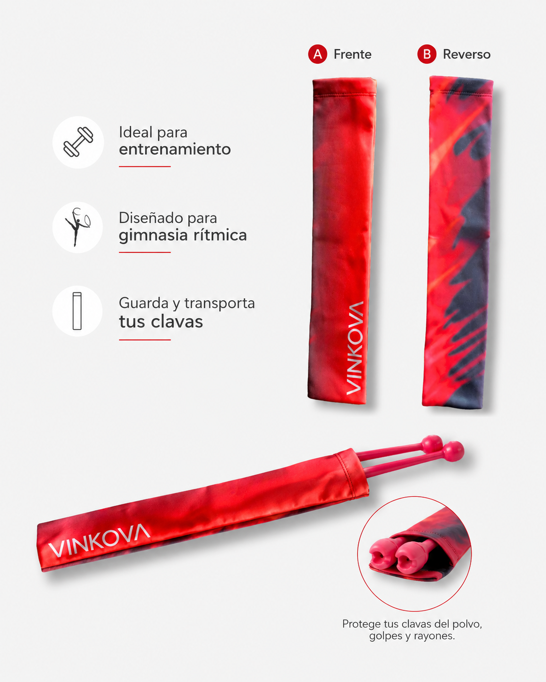 Funda de Clavas VINKOVA España para Gimnasia Rítmica