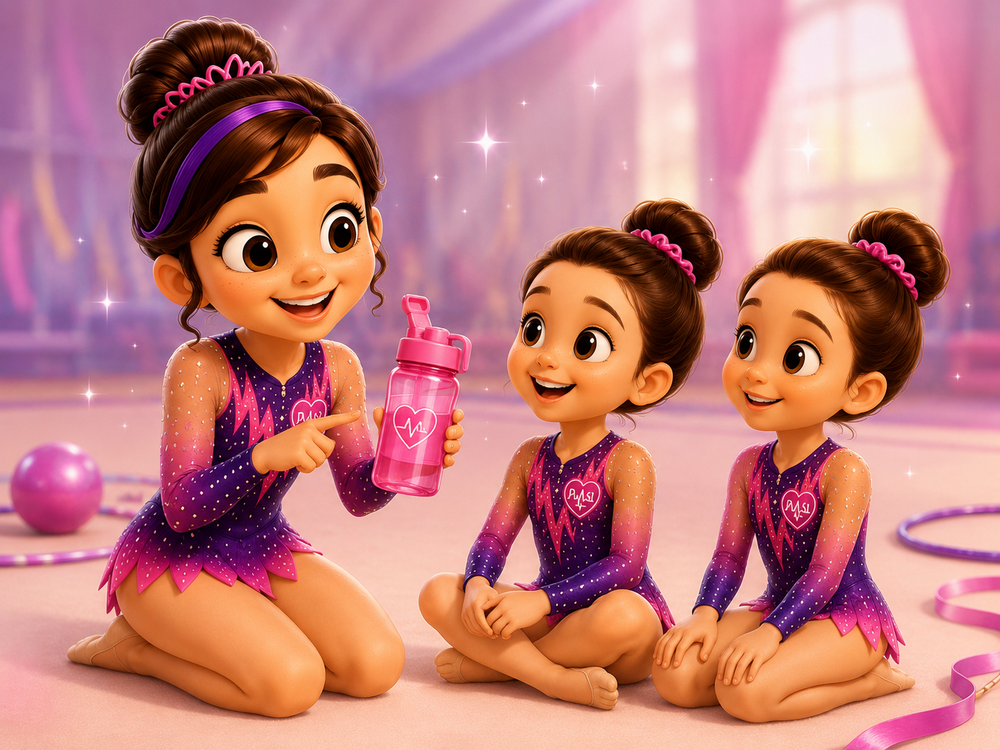 Botella de agua para entrenamiento de gimnasia rítmica