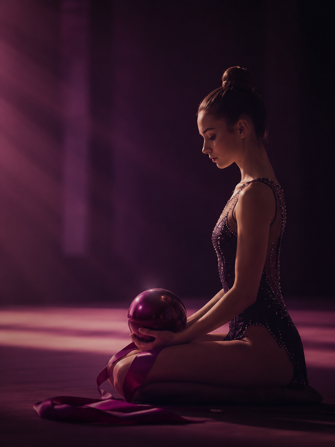 Gimnasta trabajando confianza y progreso
