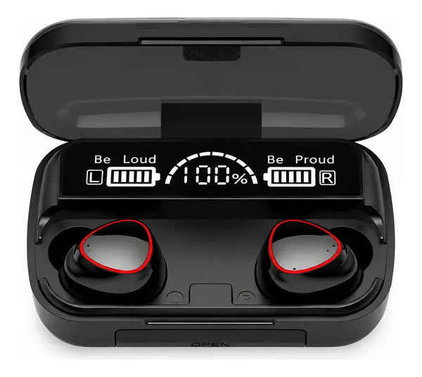 Audífonos Inalámbricos Bluetooth V5.1 M10 Powerbank 2000 Negro