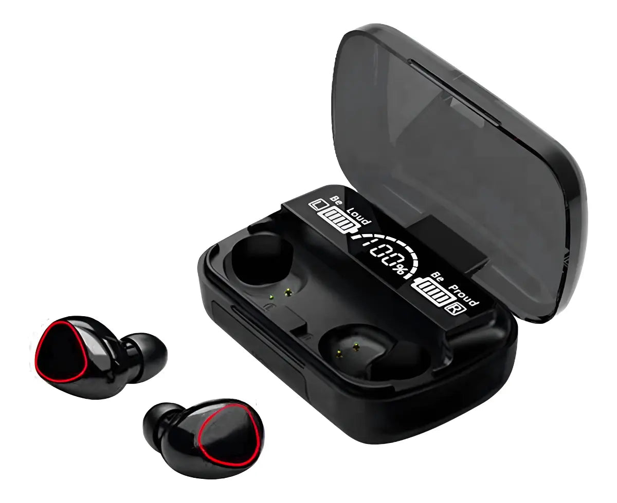 Audífonos Inalámbricos Bluetooth V5.1 M10 Powerbank 2000 Negro