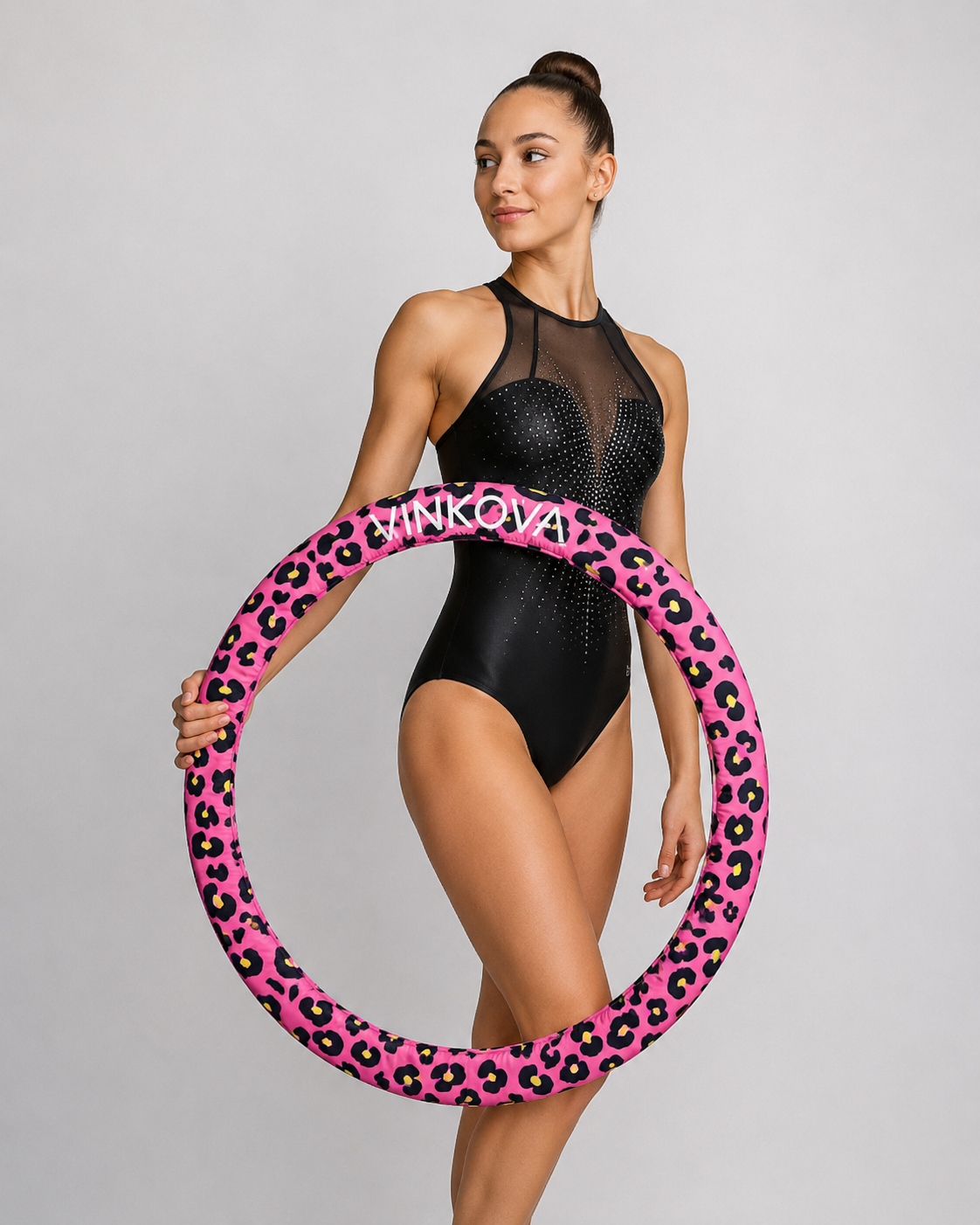 Funda de Aro VINKOVA Pink Cheetah para Gimnasia Rítmica