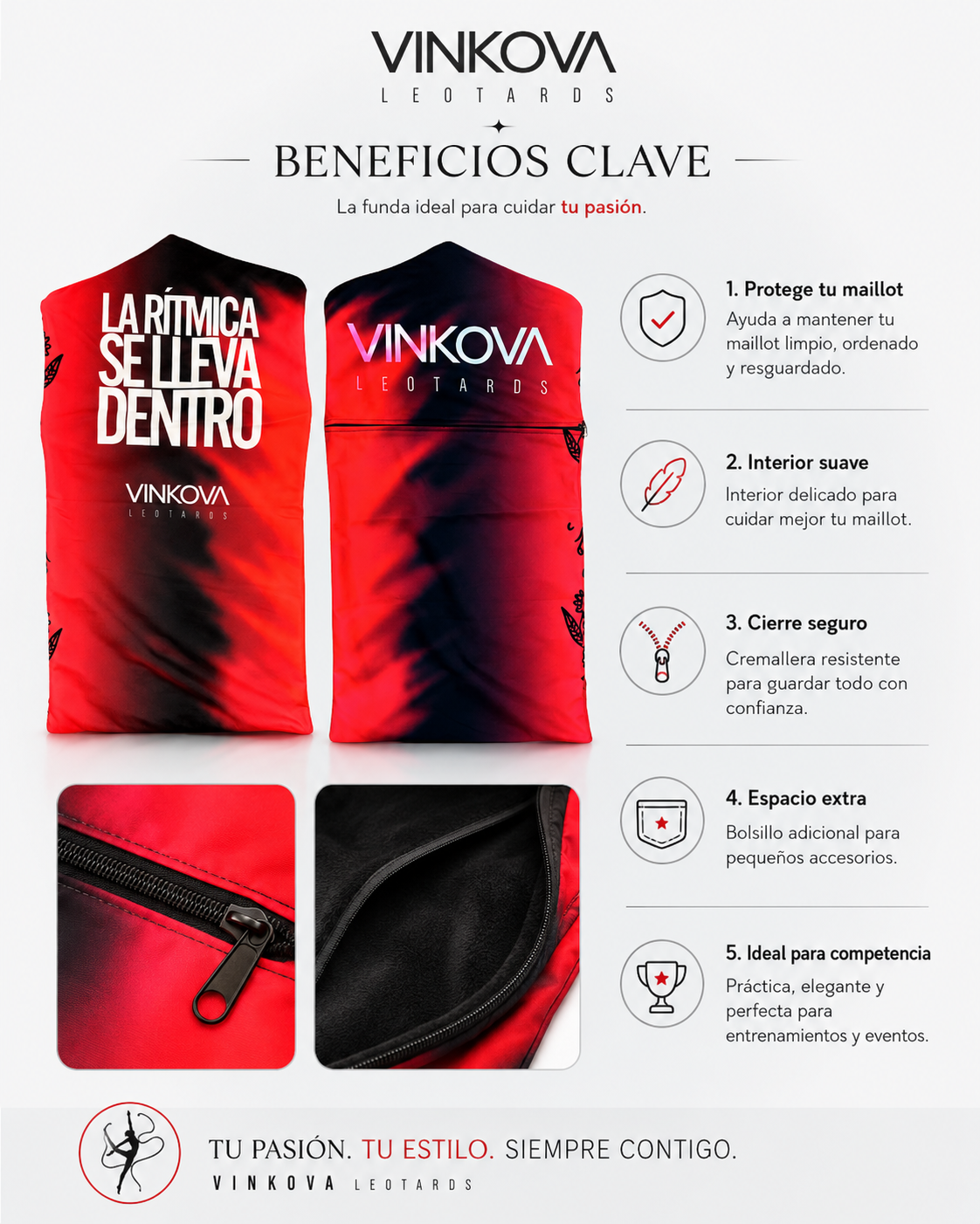 Funda de Vestuario VINKOVA España para Gimnasia Rítmica
