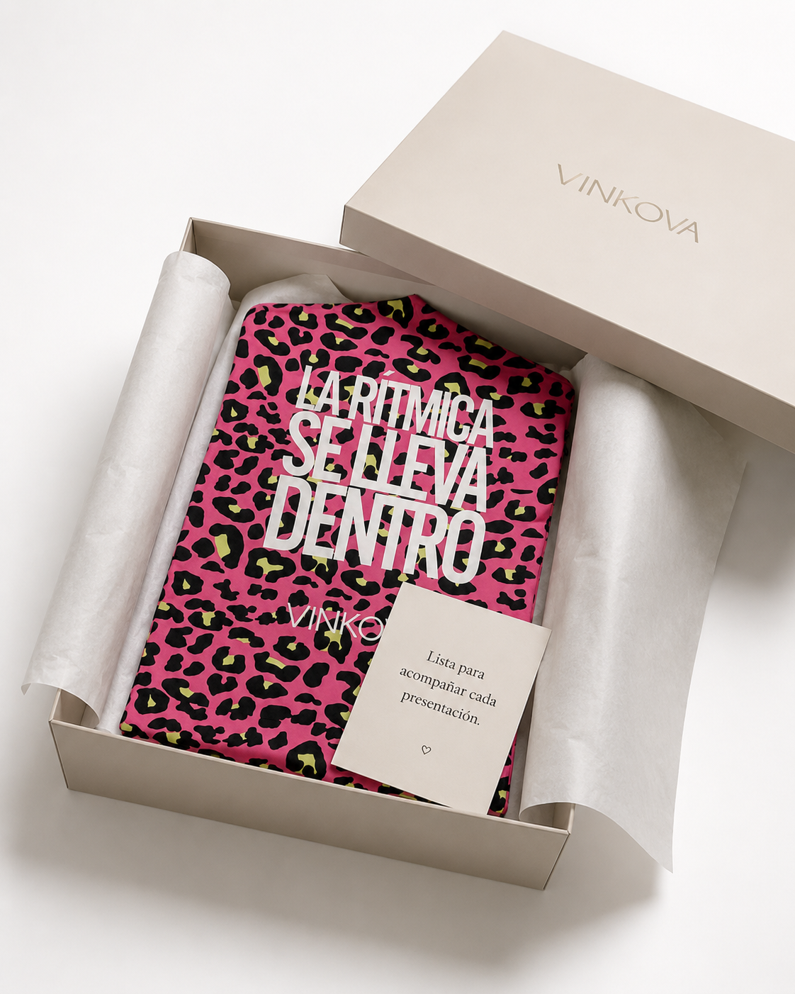 Funda de Vestuario VINKOVA Pink Cheetah para Gimnasia Rítmica