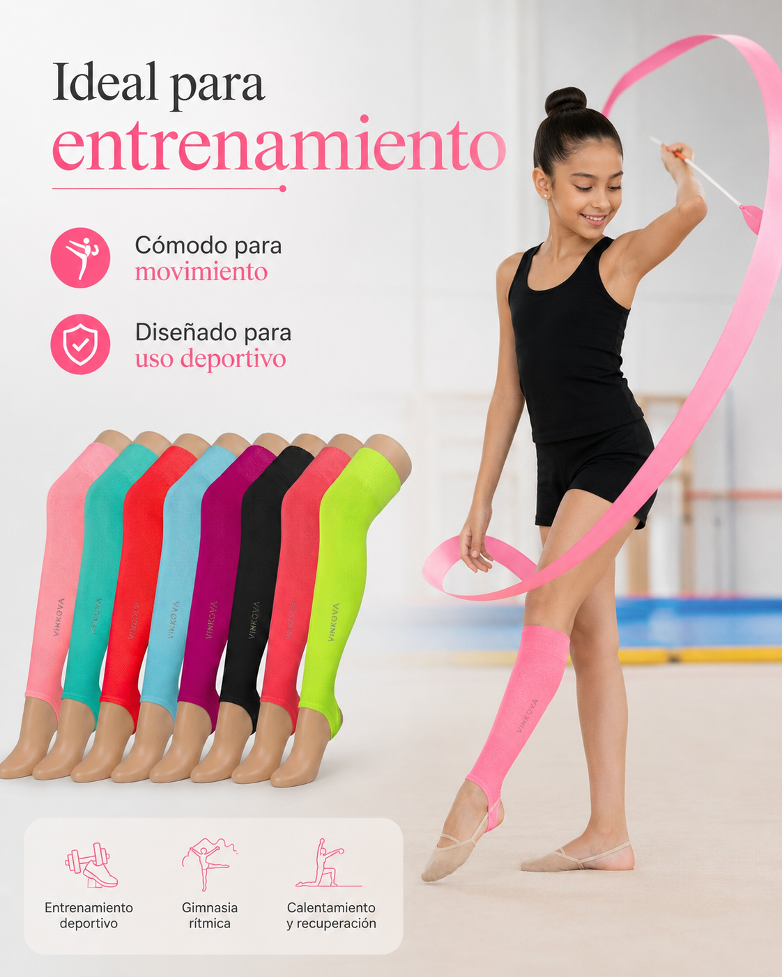 Calentadores VINKOVA para Gimnasia Rítmica