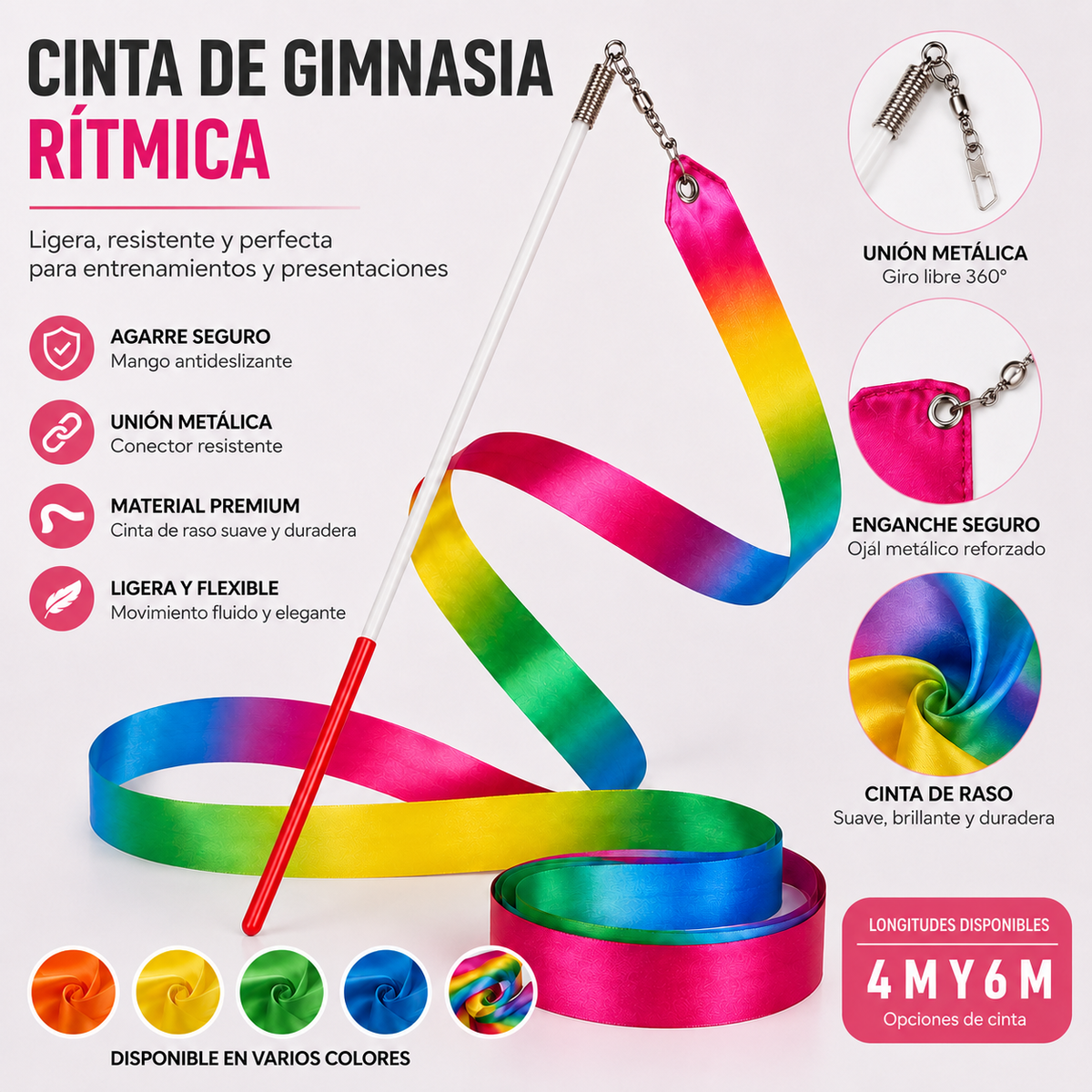 Cinta de Entrenamiento para Gimnasia Rítmica - Pulso Rítmico
