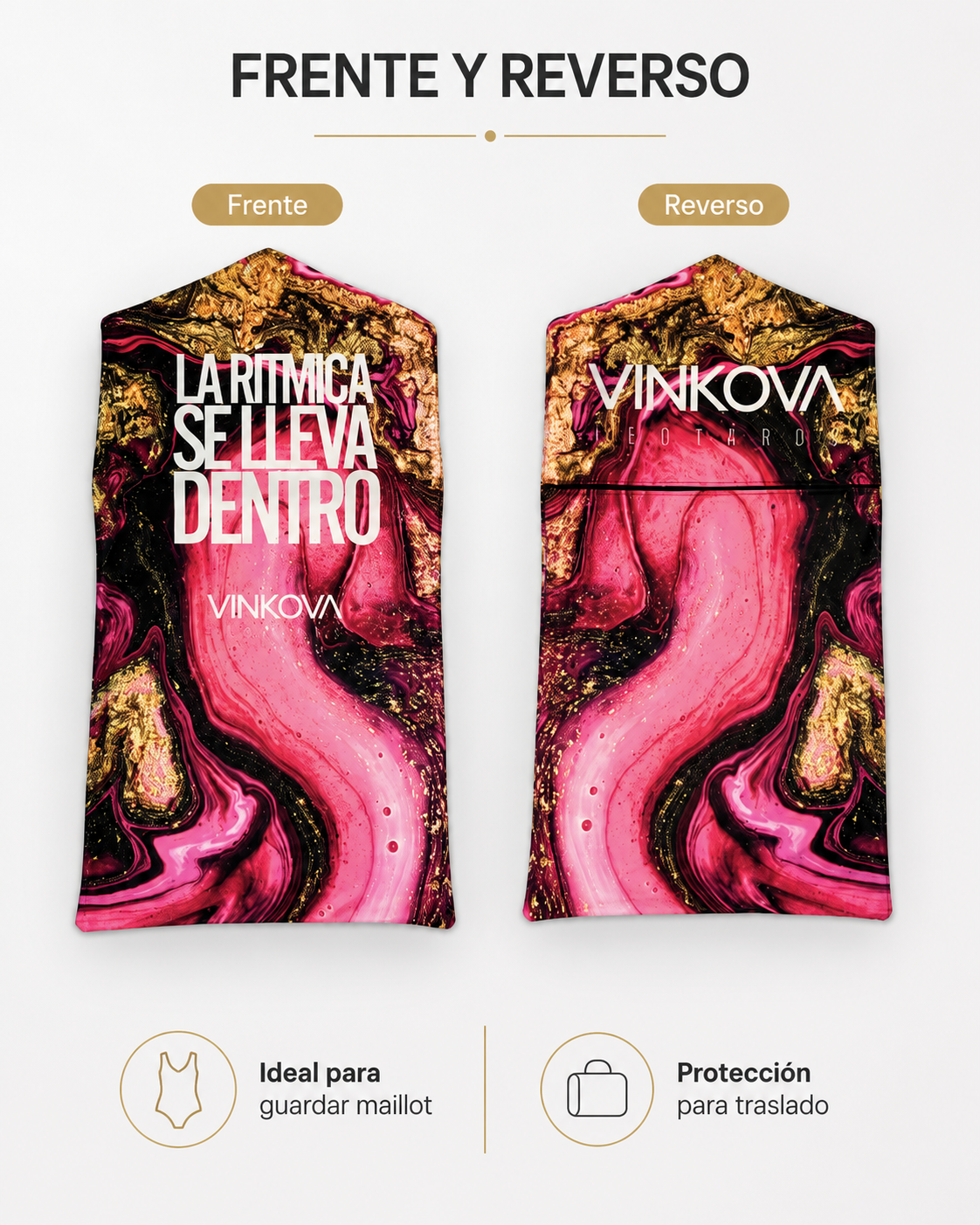 Funda de Vestuario VINKOVA Volcano Rose para Gimnasia Rítmica