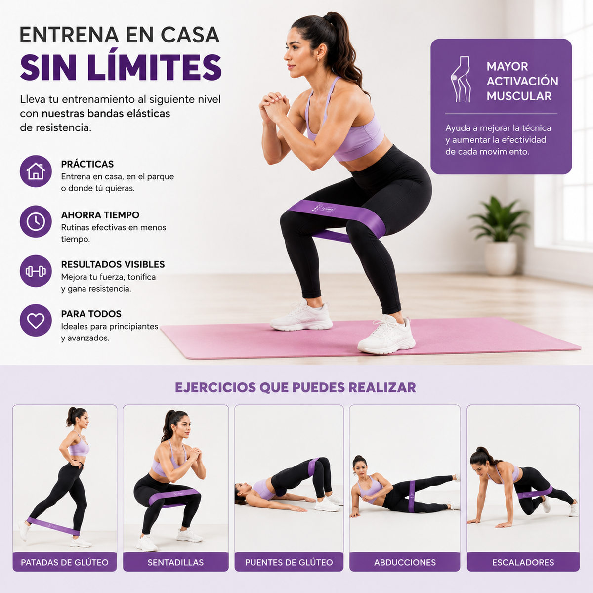 Kit de Bandas Elásticas GYRA para Gimnasia Rítmica