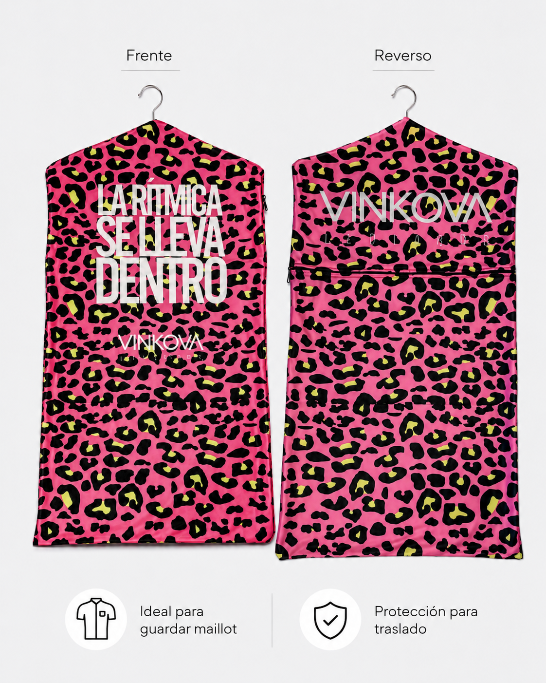 Funda de Vestuario VINKOVA Pink Cheetah para Gimnasia Rítmica
