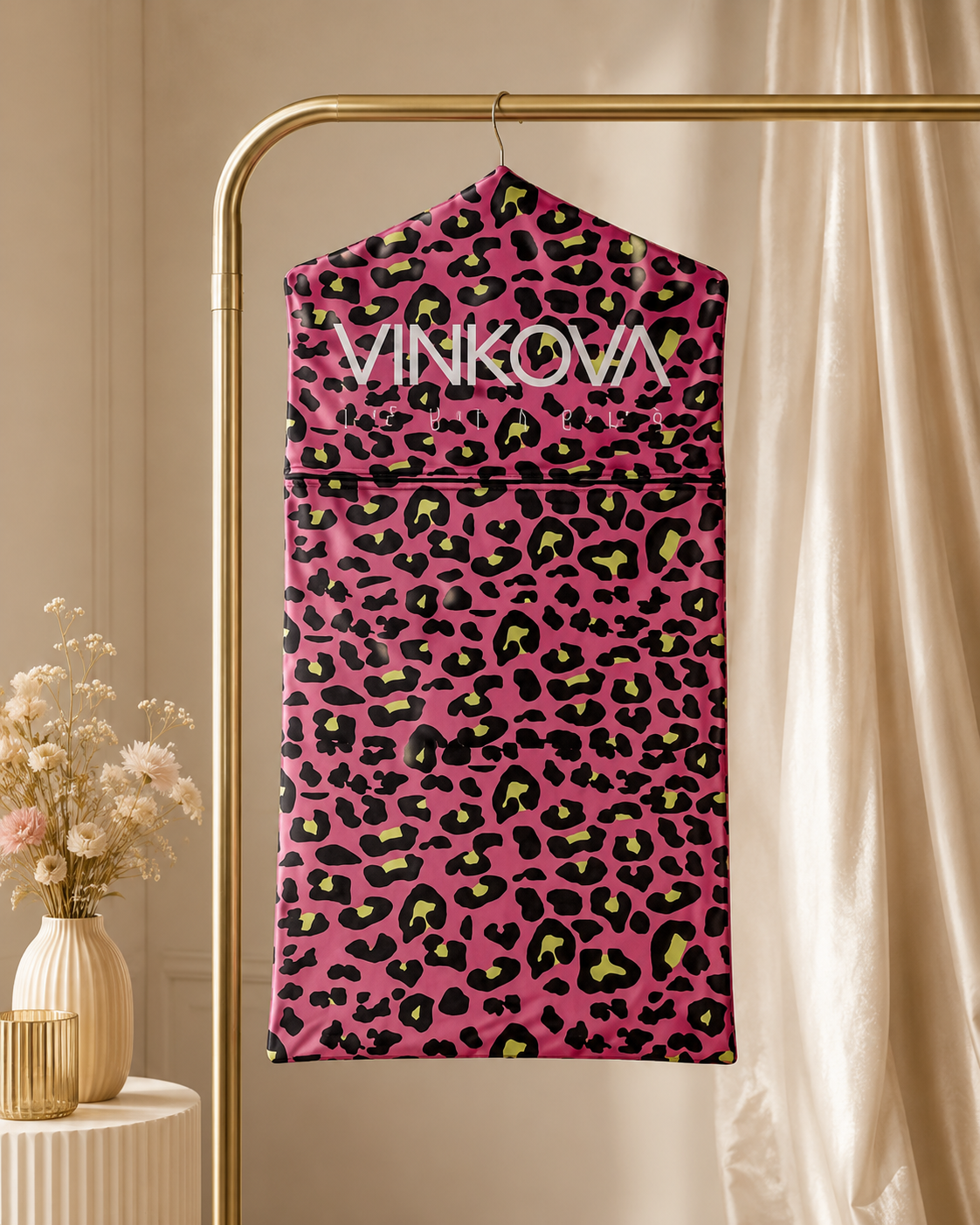 Funda de Vestuario VINKOVA Pink Cheetah para Gimnasia Rítmica