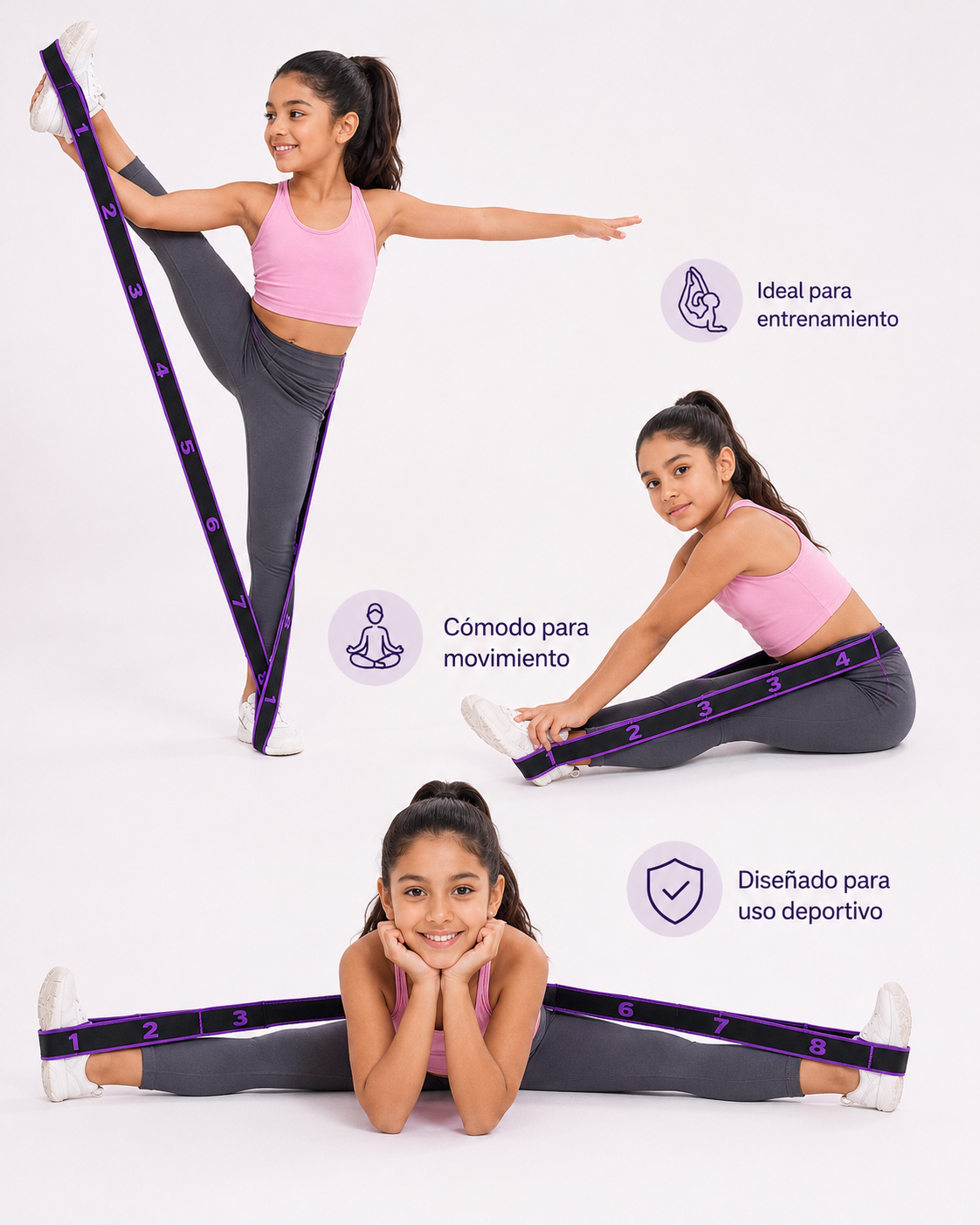 Banda Numerada de Elongación para Gimnasia Rítmica - Pulso Rítmico